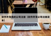 软件开发类的公司注册（软件开发公司注册资本）