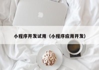 小程序开发试用（小程序应用开发）