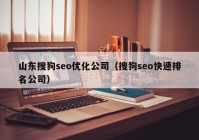 山东搜狗seo优化公司（搜狗seo快速排名公司）