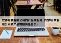 软件开发有限公司的产品或服务（软件开发有限公司的产品或服务是什么）