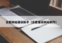 合肥网站建设新手（合肥建设网站制作）