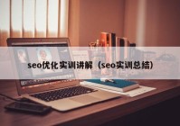 seo优化实训讲解（seo实训总结）