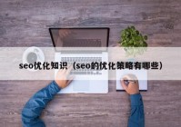 seo优化知识（seo的优化策略有哪些）