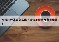 小程序开发者怎么改（微信小程序开发者模式）