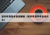 软件开发技术包括哪些（软件开发技术包括什么）